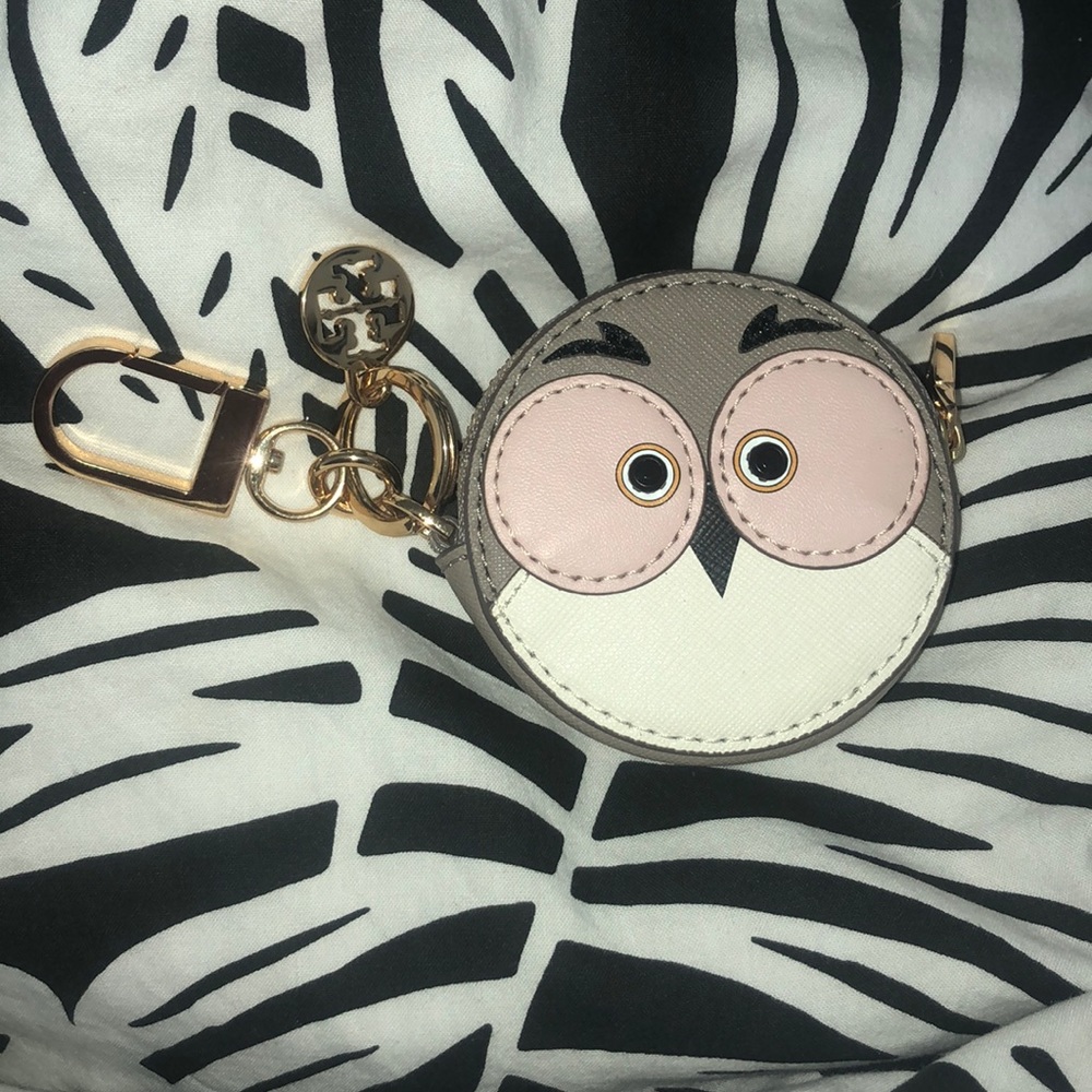 Tory Burch Owl Coin Key Ring